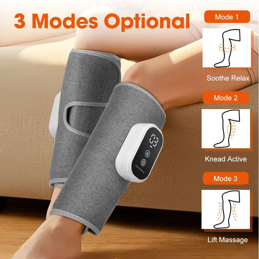Leg Calf Massager Cordless Air Pressure, 3 Gears, 3 Modes,