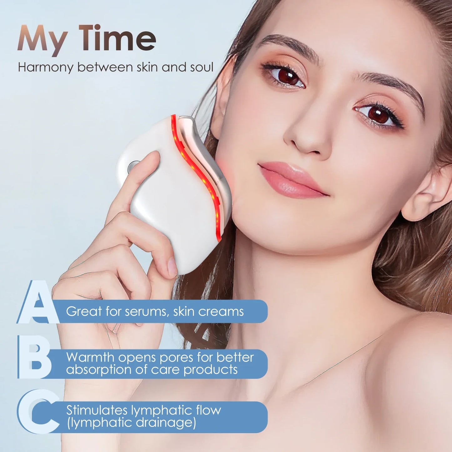 Gua Sha Electric Face Lifting Massager With Vibration