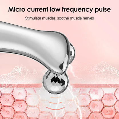 EMS Face Roller V Shaped Massager Microcurrent Lift Tool