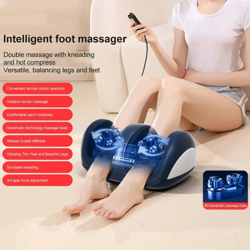 Extra Big Electric Foot Massager with Hot Compress, Shiatsu Kneading