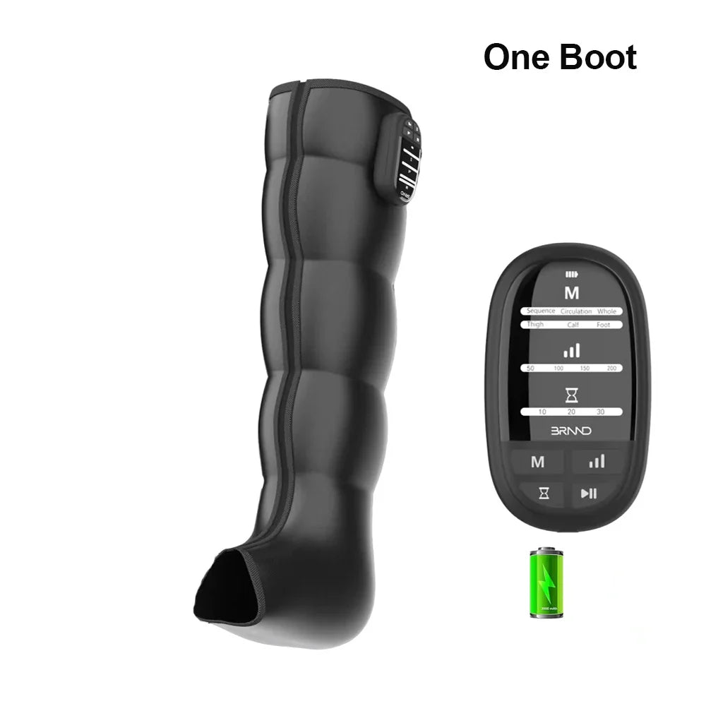 Air Compression Leg Massage Boots – Rechargeable Battery