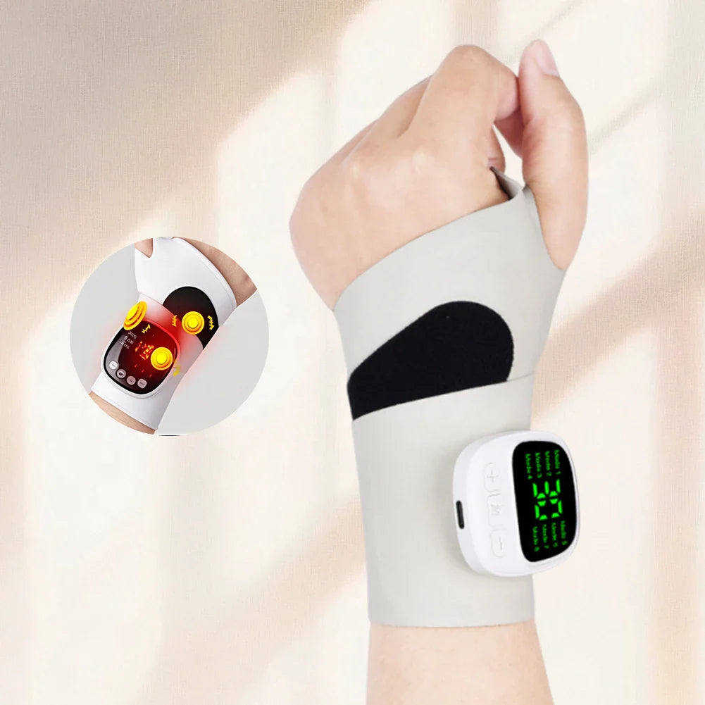 Cordless Electric Wrist Massager 8 Modes 30 Levels
