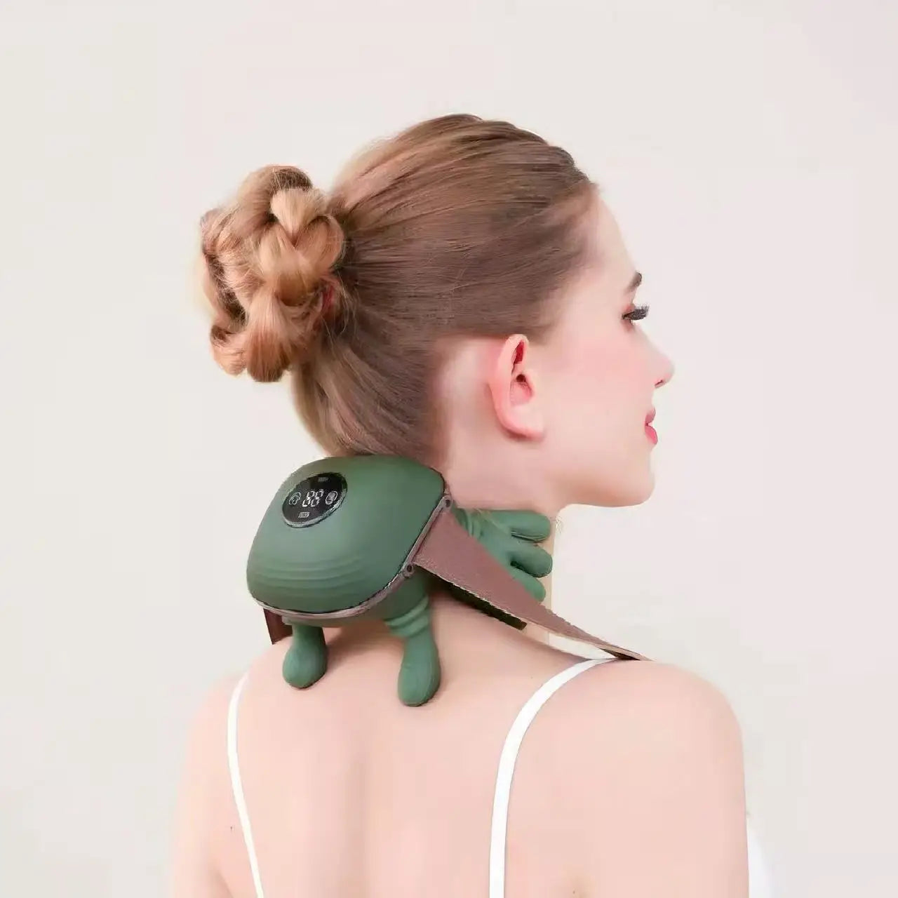 Wireless Heated Finger Massager for Neck, Shoulders, Trapezius Brushless Motor