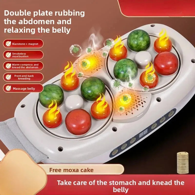 Abdominal Massager With Automatic Heating, Wireless Dual Disc For Slim