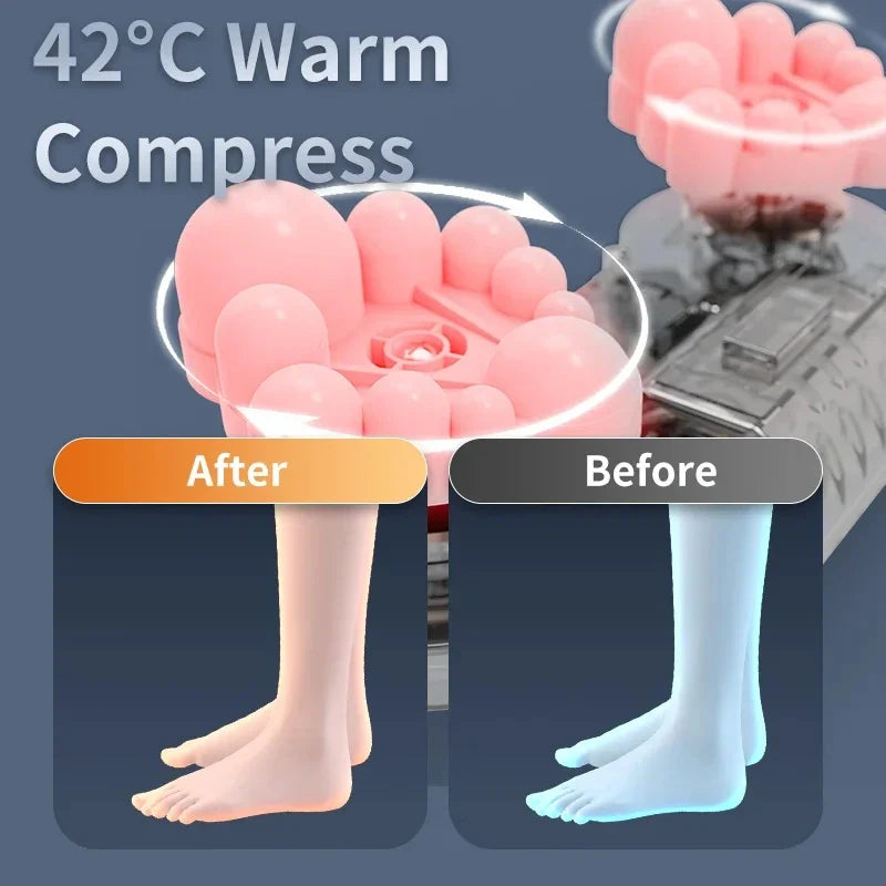 Electric Calf And Foot Massager With Shiatsu Hot Compression