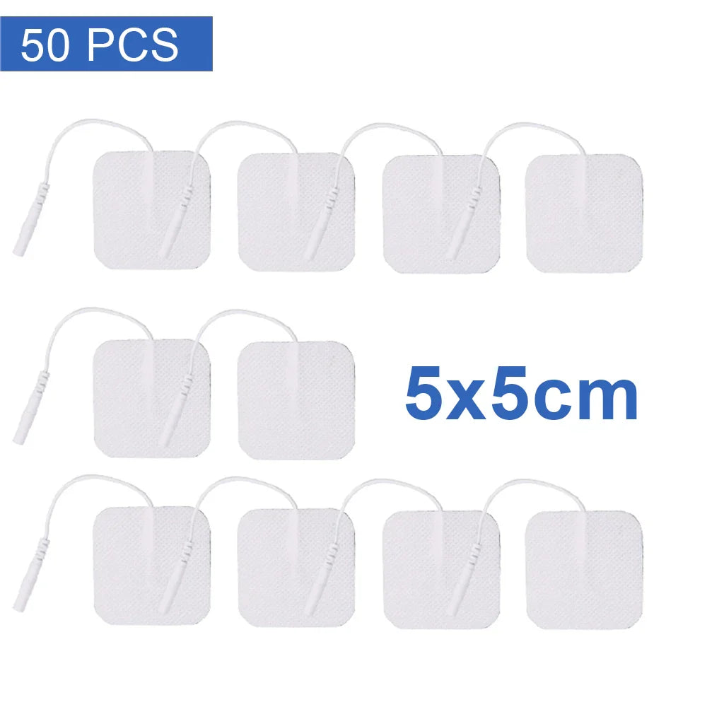 EMS TENS Muscle Stimulator Massager with 30 Levels and 50 Pads