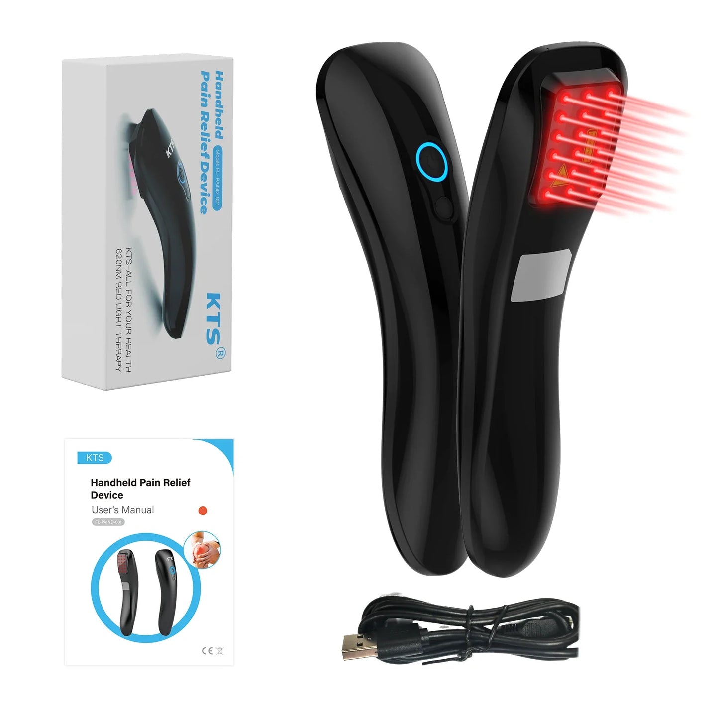 KTS 18x620nm Laser Therapy Device for Body Pain Relief LLLT Cold Laser Massager