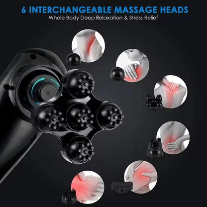 2025 NEW Electric Handheld Dolphin Massage Stick Shoulder Neck Tapping Cervical Spine Waist Legs Whole Body Meridian Relaxation – Back And Neck Relief