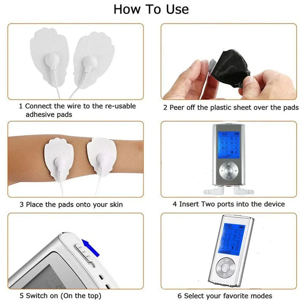 Monclique Tens Muscle Stimulator EMS Massage USB Charge