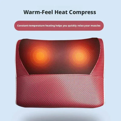 Neck Massager Pillow With Heat, 3-Point Shiatsu Kneading For Fatigue Relief