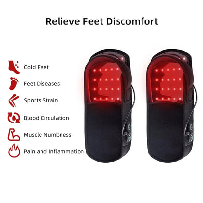 LLLT Infrared Therapy Slippers Rechargeable Foot Massager