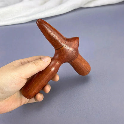 Wooden Neck Chin Massager Stick For Acupoint Massage Tool