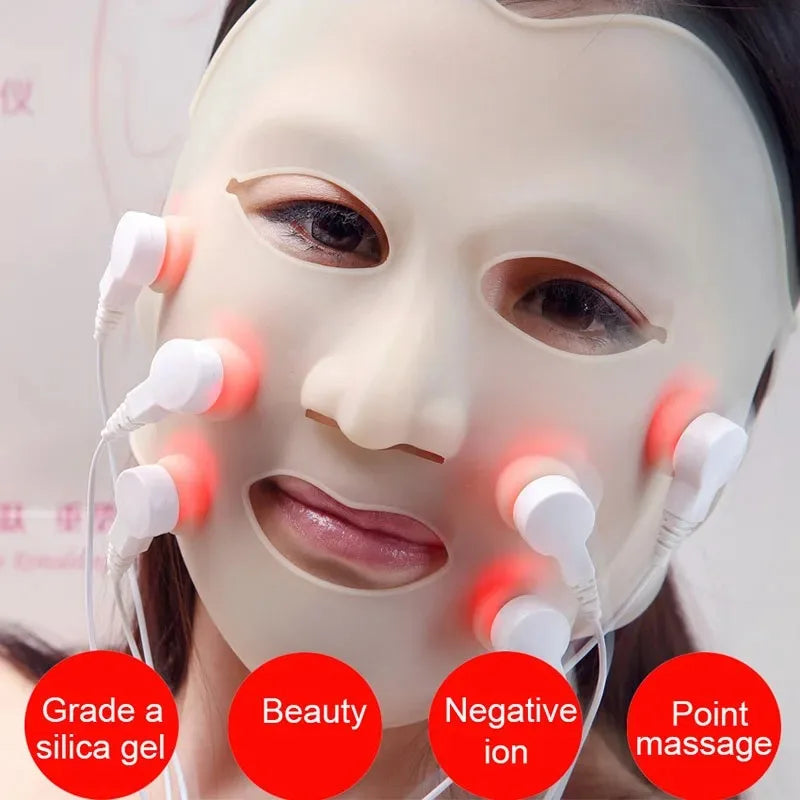 New 3D Silicone LED Facial Mask – Red Light Massager