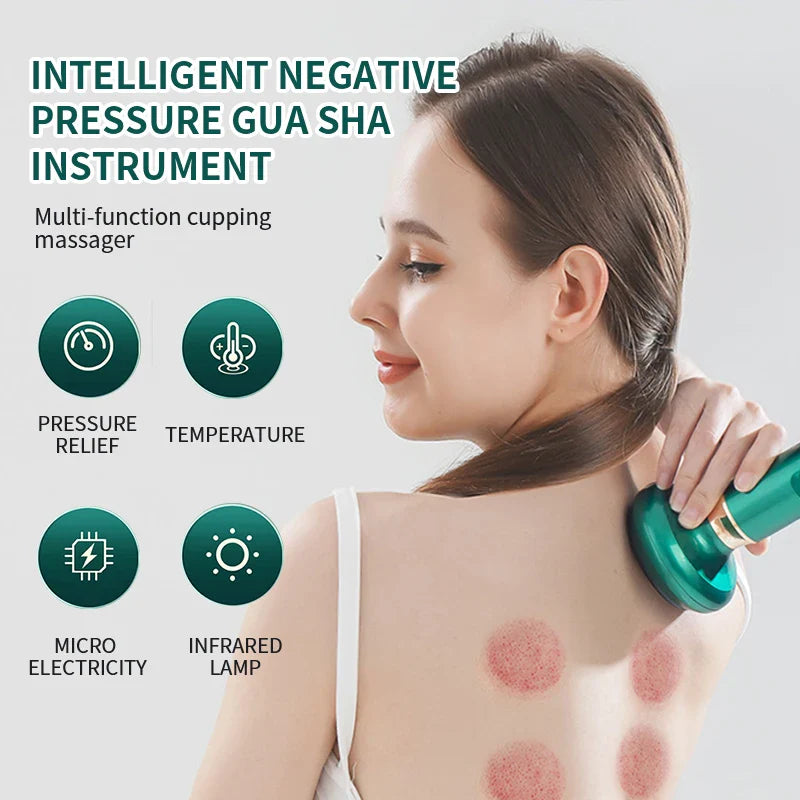 Electric Cupping Massage Device Vacuum Cup Infrared Therapy