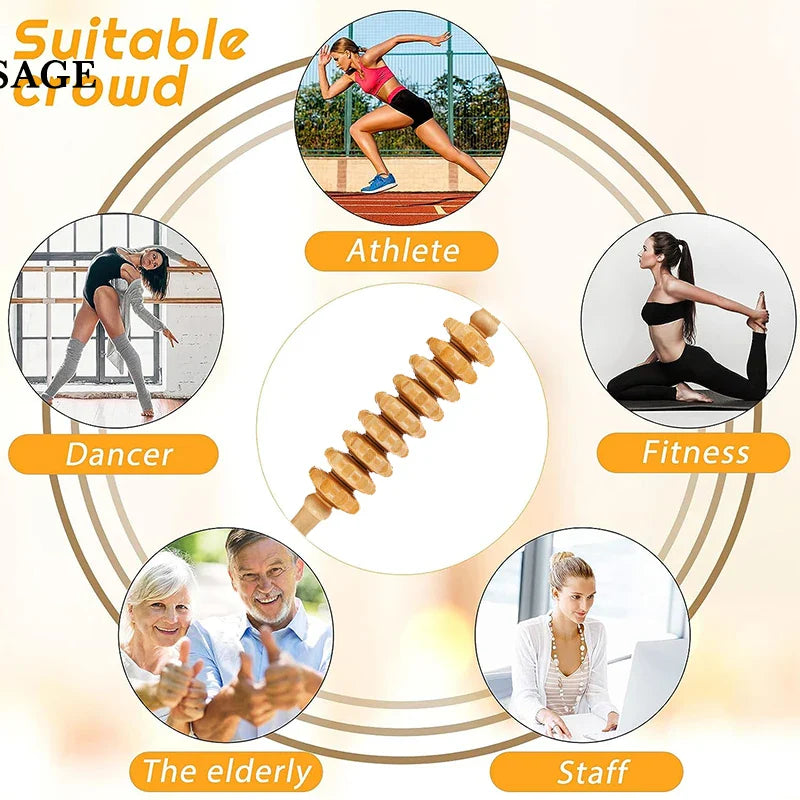 Wood Therapy Massage Roller For Lymphatic Drainage Relief