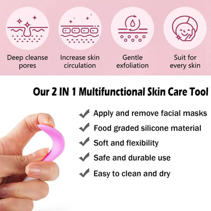 Silicone Facial Cleansing Brush Set 30pk