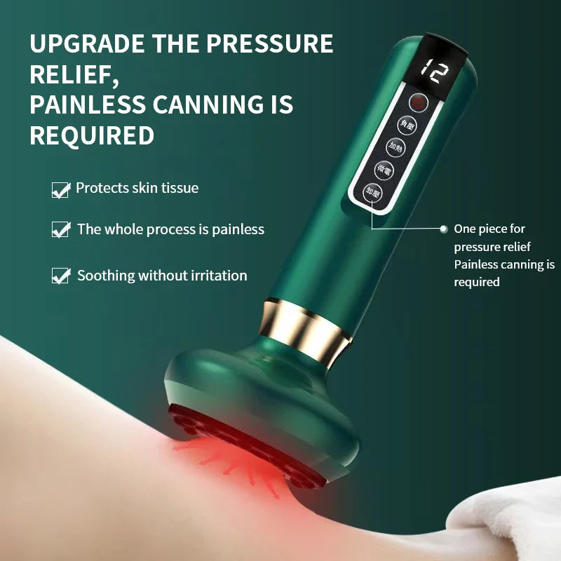 Electric Cupping Massage Device Vacuum Cup Infrared Therapy