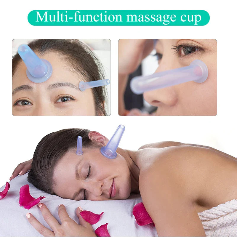 Silicone Facial Massage Cupping Set – Anti Cellulite