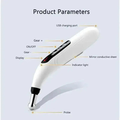 Shock Wave Red Light Therapy Device For Back Pain Massager