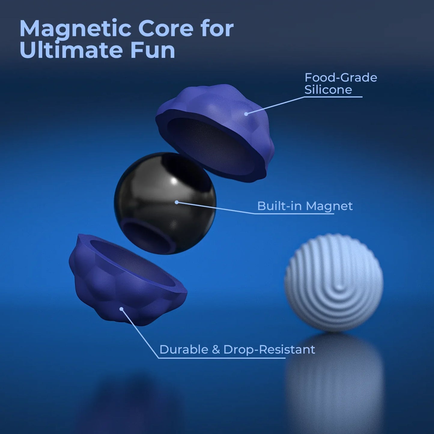 Magnetic Sensory Massage Balls Plantar Acupoint 2 Pieces