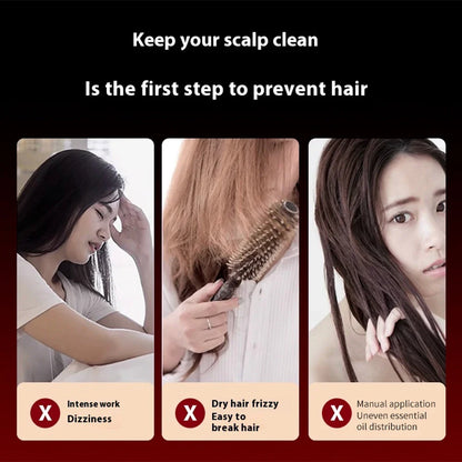 3 Modes Electric Vibration Massage Comb for Hair Growth and Scalp Health