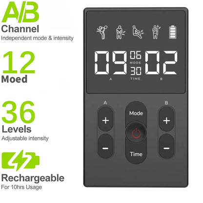 12MTENS – Portable TENS EMS Massager For Home Use Daily
