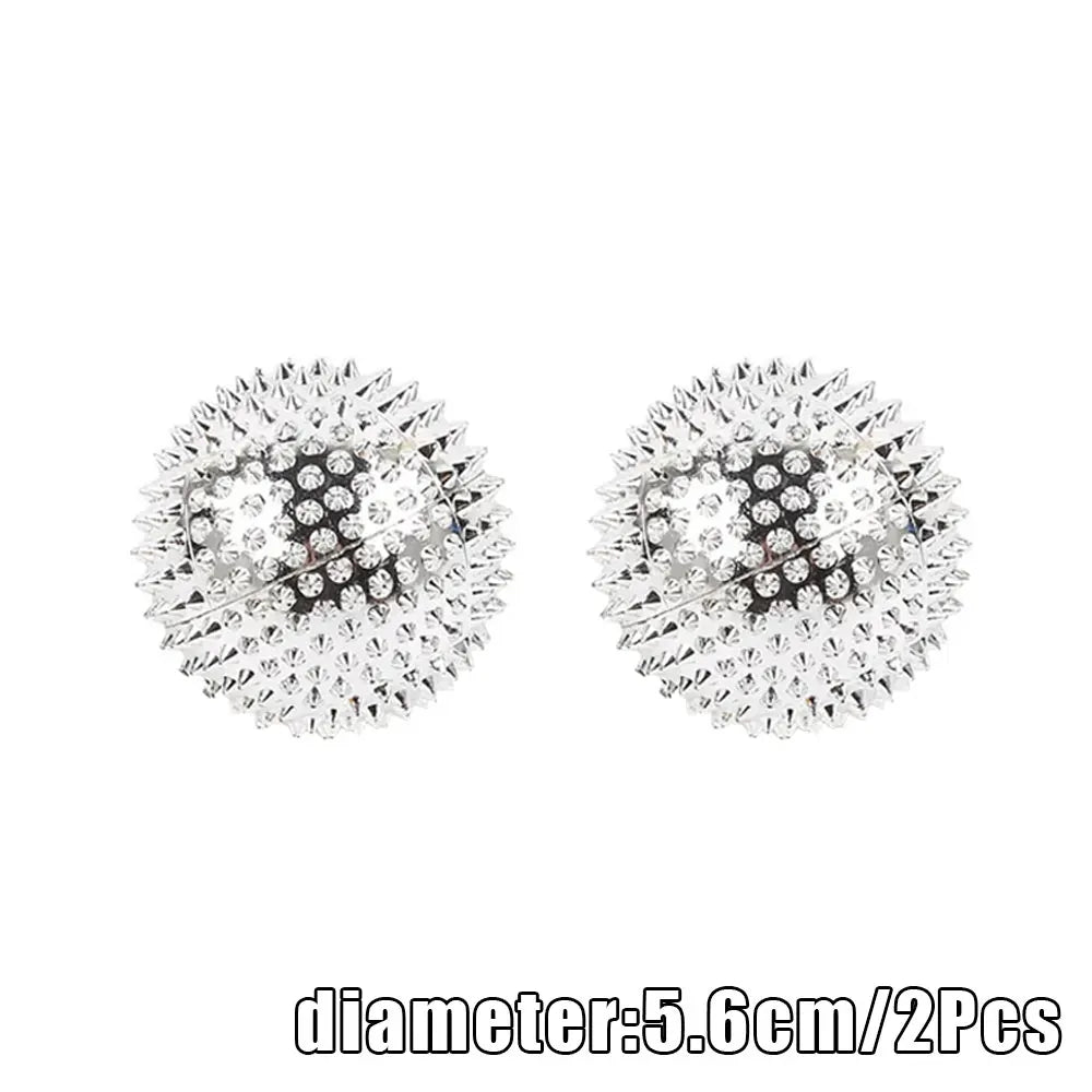 2pc Hand Magnetic Spiky Massage Ball Palm Acupressure