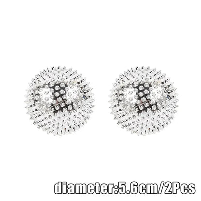 2pc Hand Magnetic Spiky Massage Ball Palm Acupressure