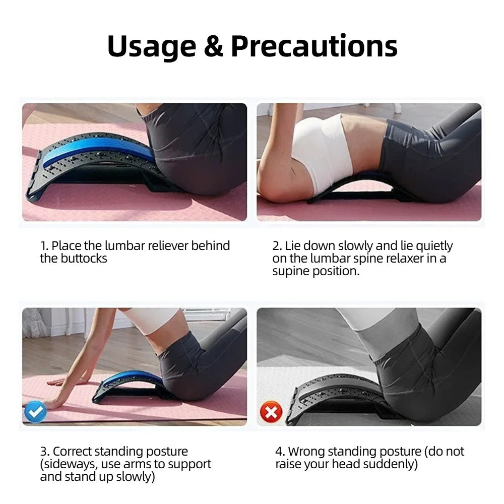 Back Stretcher Spine Massager – Back Pain Relief Device
