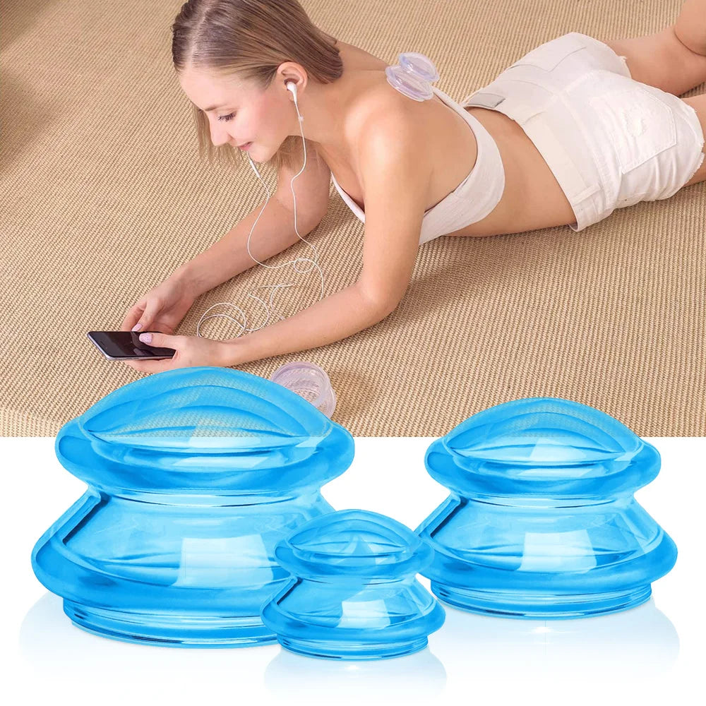 Silicone Massage Cups – Vacuum Cupping Therapy Deep Tissue