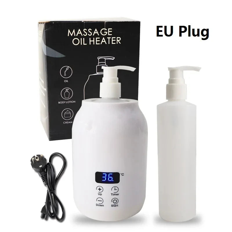 250ML Electric Massage Oil Warmer – Digital LED Touch Screen