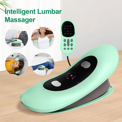 Electric Lumbar Traction Massager – Adjustable Vibration for Ultimate Back Support
