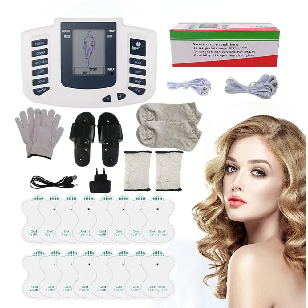 Electrostimulator Physiotherapy TENS EMS Massager with 12 Modes for Body