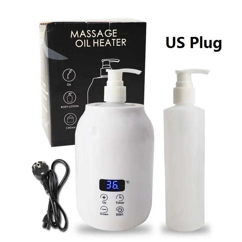250ML Electric Massage Oil Warmer – Digital LED Touch Screen