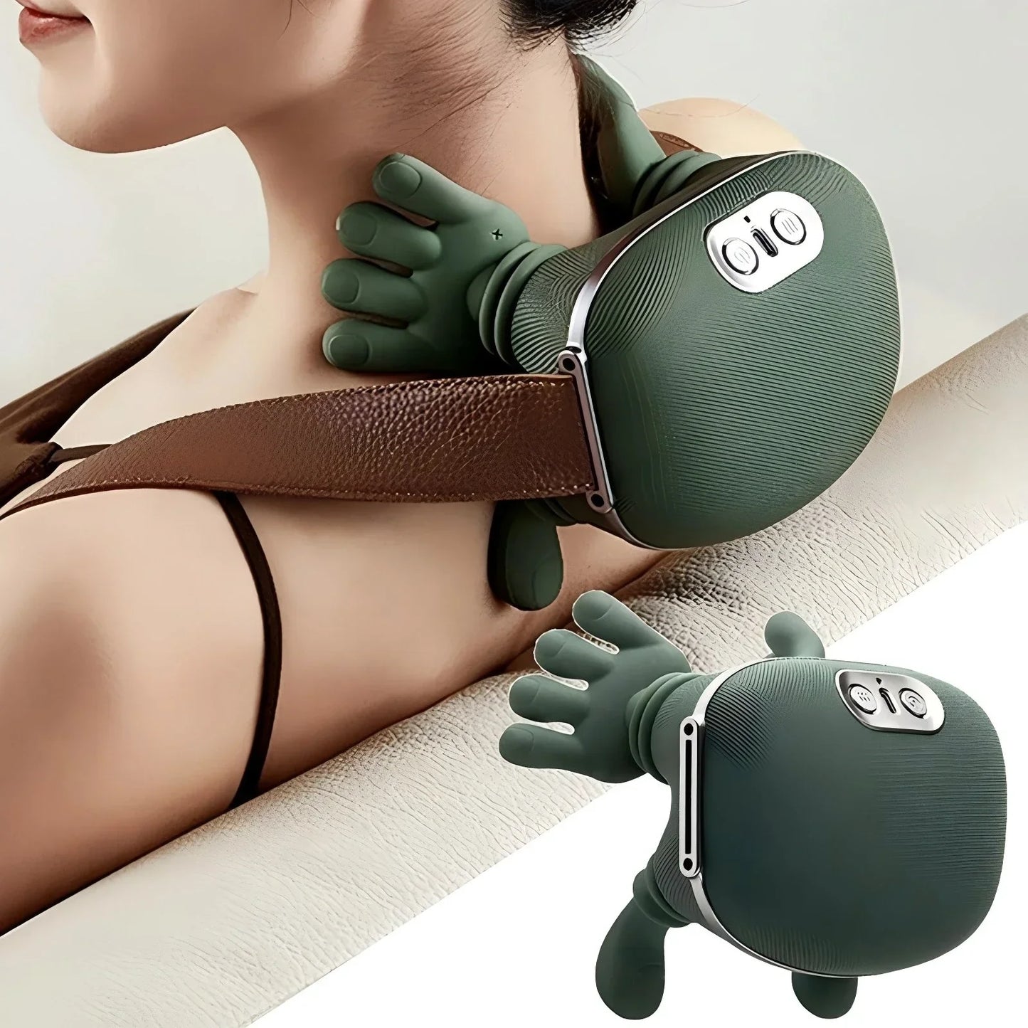Wireless Neck Massager with Kneading Shiatsu for Shoulders