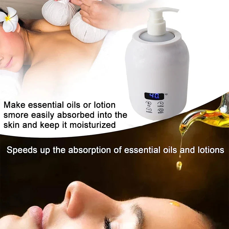 250ML Electric Massage Oil Warmer – Digital LED Touch Screen