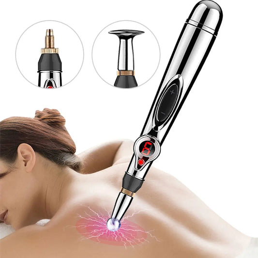 3 Heads Energy Pulse Acupuncture Pen Massage Face Body
