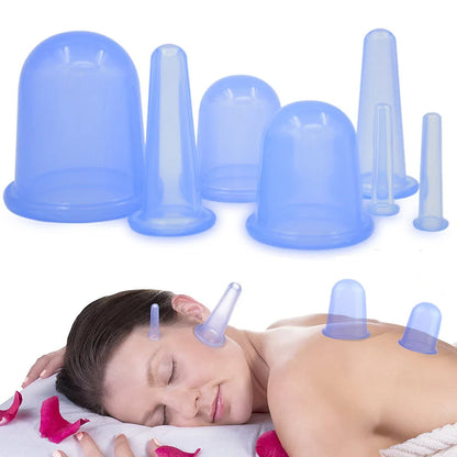Silicone Facial Massage Cupping Set – Vacuum Massage Therapy