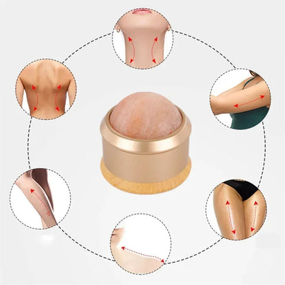 Massage Salt Ball Ice Roller Jade Scraper – Easy To Use