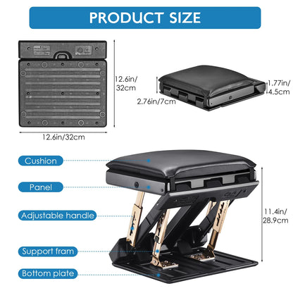 Adjustable Desk Footrest Cushioned Massage Anti Slip