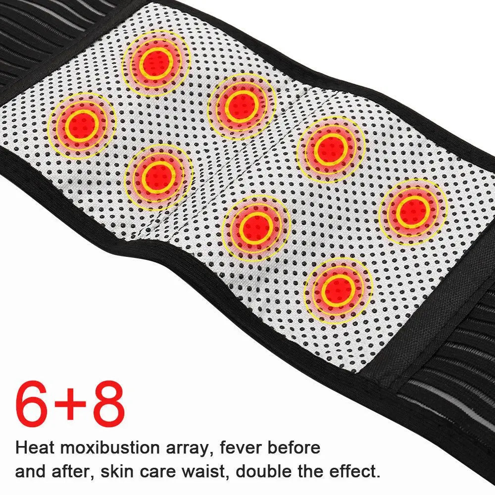 Magnetic Self-Heating Back Support Belt