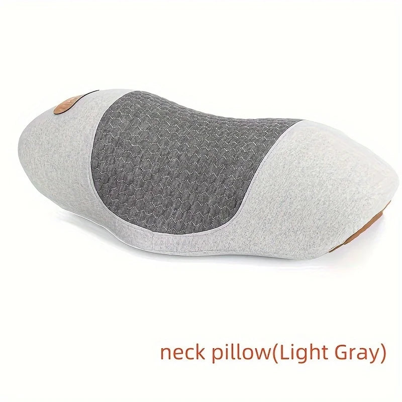 Neck Massage Pillow Vibration Hot Compress Memory Foam