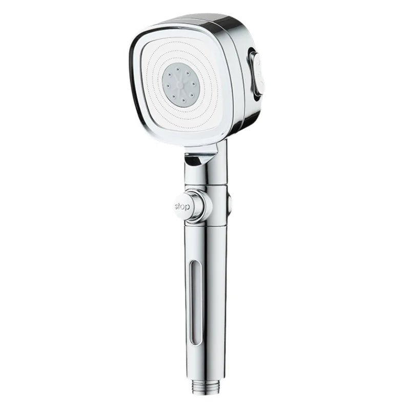 3 Modes Built-in Filiter High Pressure Shower Head with One-key Stop Button Shower Massage Spa Handheld Showerhead For Bathroom