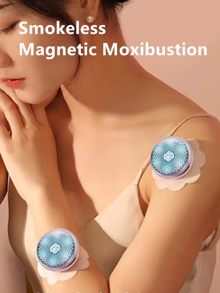 Electric Smokeless Moxibustion Massager for Neck and Shoulders, Heated Therapy