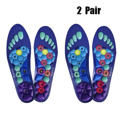 Massage Magnetic Insoles Shock Absorbing Gel Orthopedic