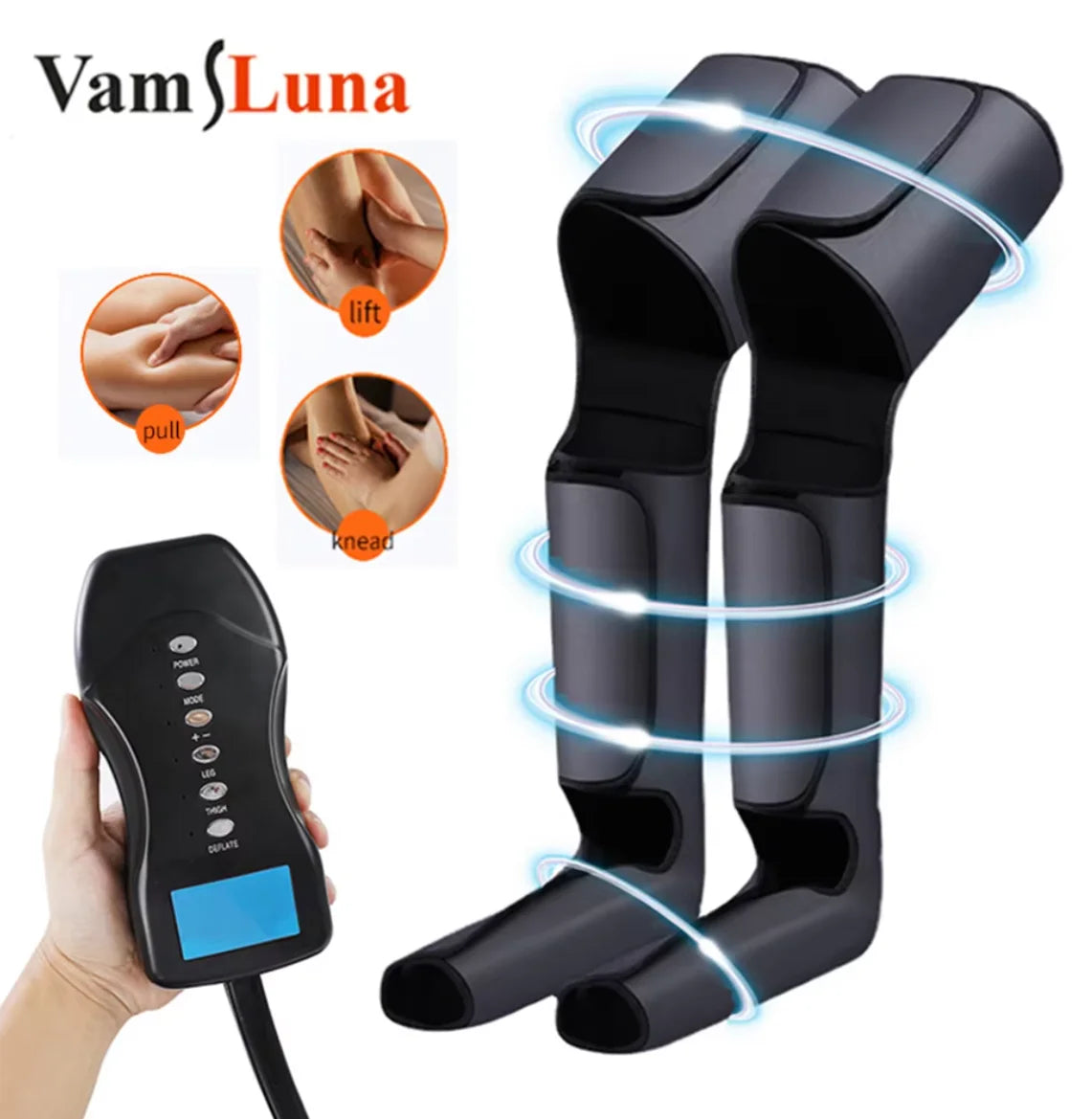 ALC472 Pressotherapy Leg Massager – Rechargeable Battery