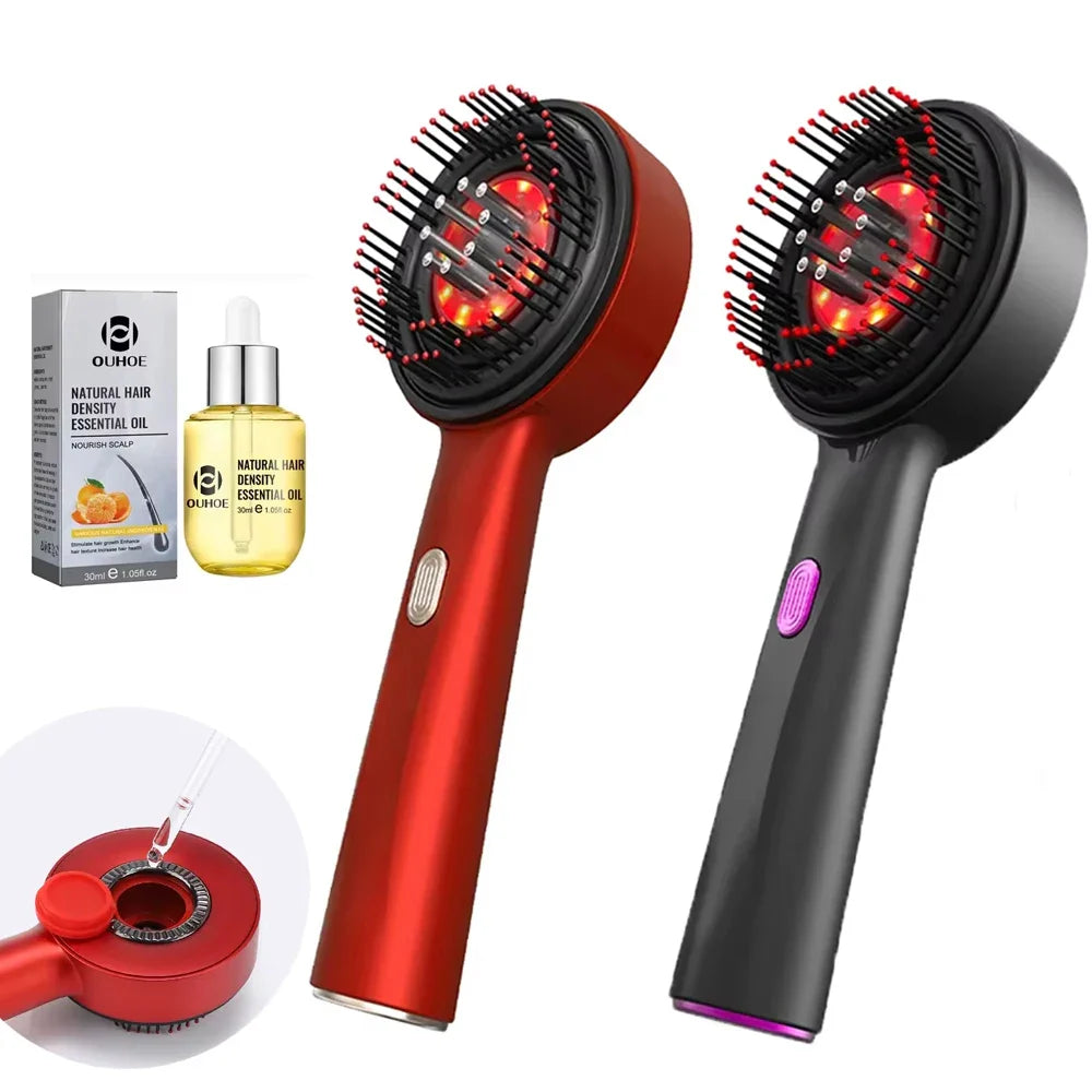 3 Modes Electric Vibration Massage Comb for Hair Growth and Scalp Health