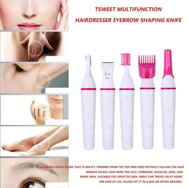 5-in-1 Women's Epilator & Hair Removal Set