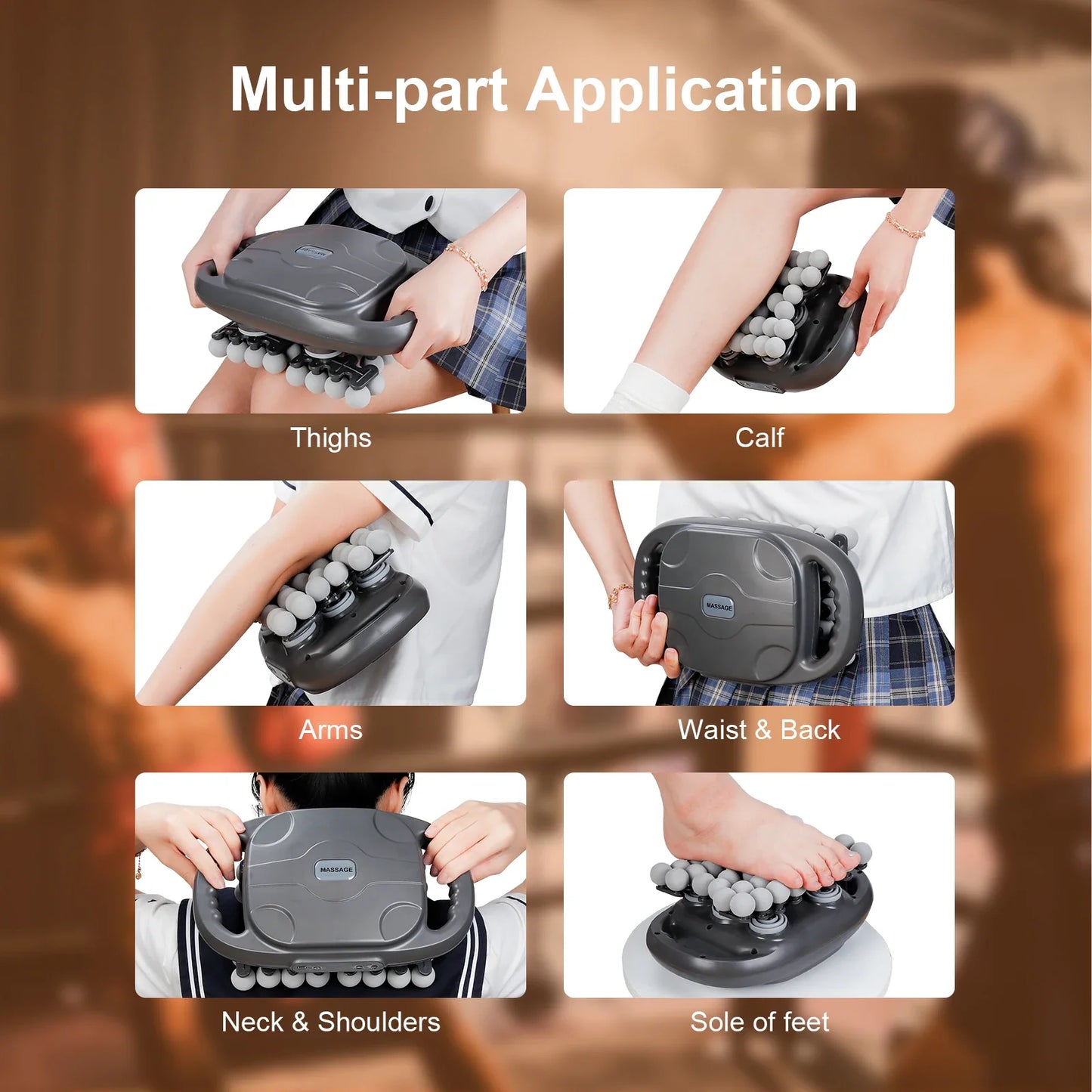 Wireless Fascia Gun with High Frequency Vibration, Deep Tissue Massage
