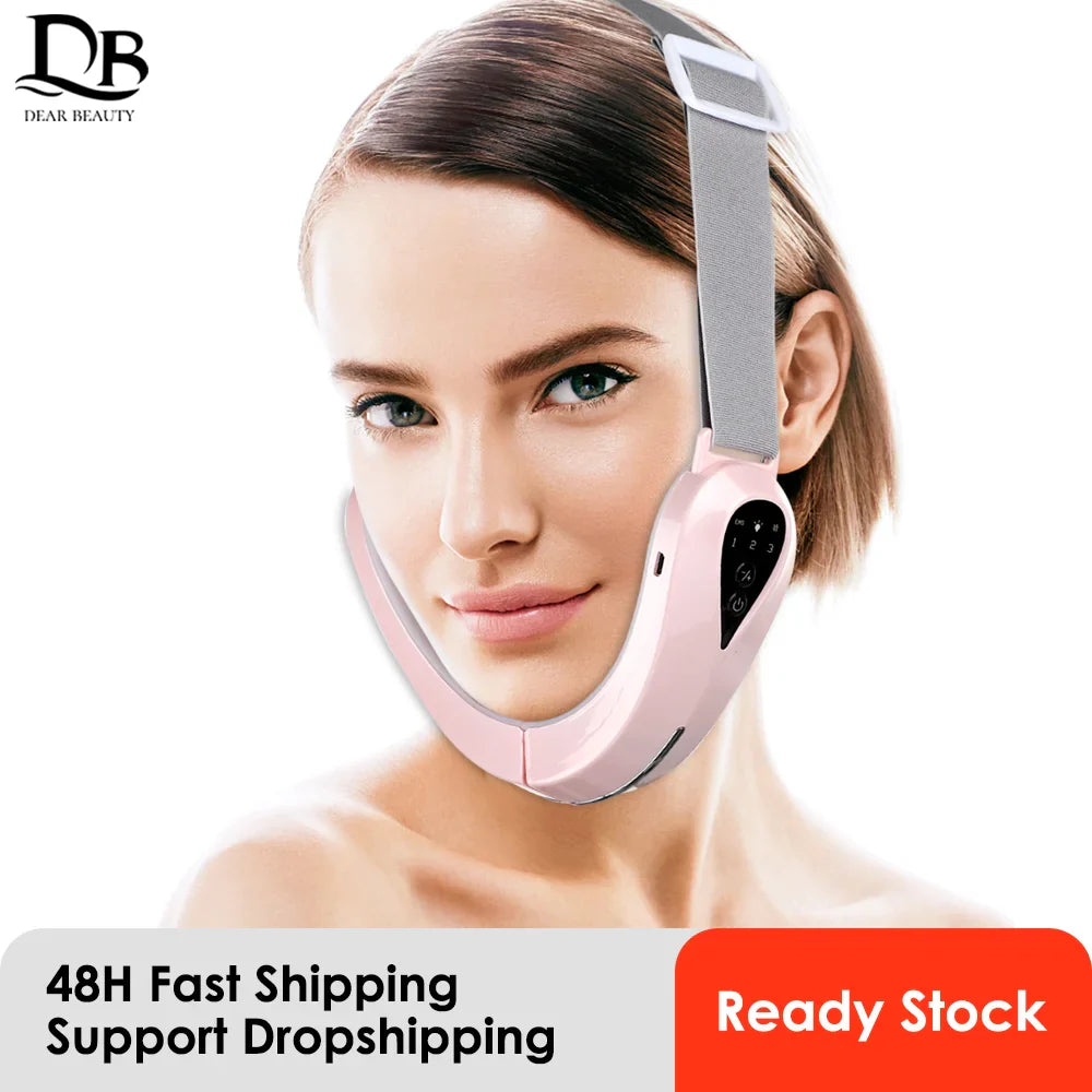 Face Lifting EMS Massager With LED Photon Therapy For VLine